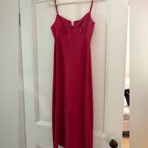 WAYF Pink Dress with corset top